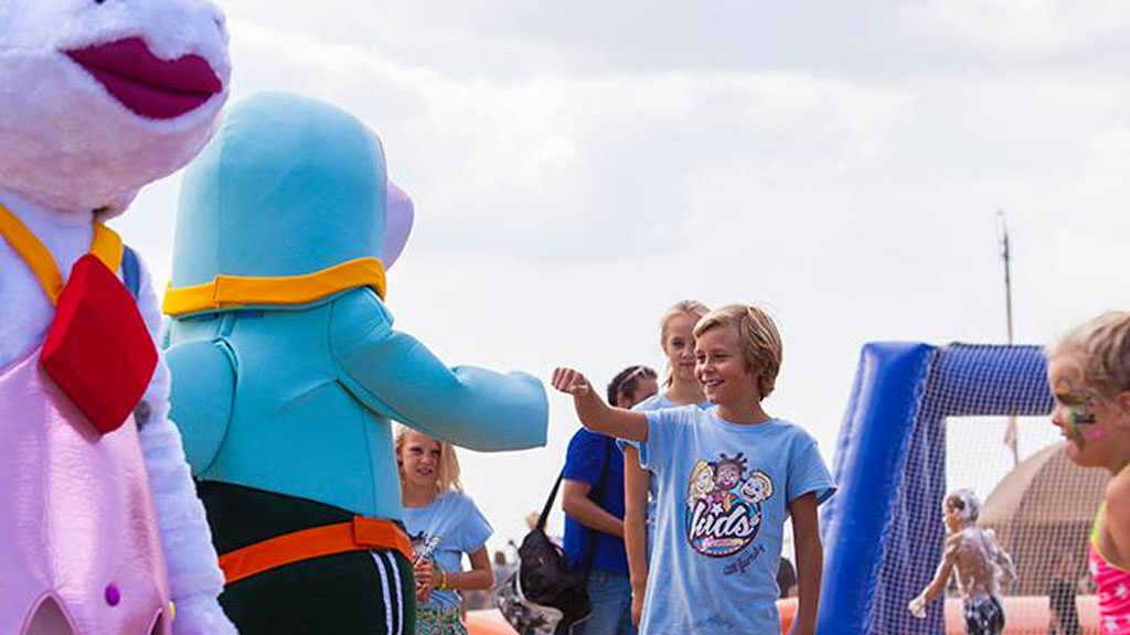 De Dolfijn Flipper karakter voor meet & greet.