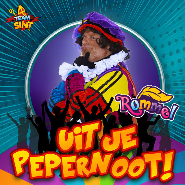 Hitsingle Uit je Pepernoot van Rommelpiet. Inhuren of boekingen bij Kidz Kreative.